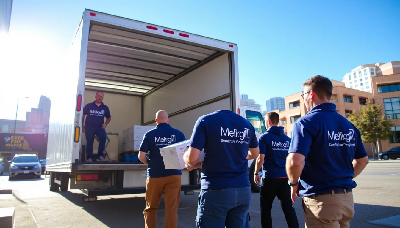 Apex Movers Calgary AB team expertly handling residential moving services in Calgary with trucks and moving supplies.