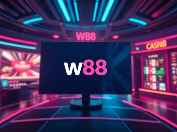 The w88 online casino platform featuring engaging graphics, easy navigation, and vibrant colors for user excitement.