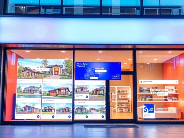 Homes for sale displayed on a user-friendly digital platform with seamless agent matching and virtual tours for buyers.