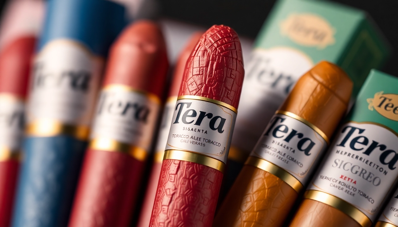Detailed shot of Terea sigara tobacco sticks emphasizing quality and design for IQOS Iluma users.