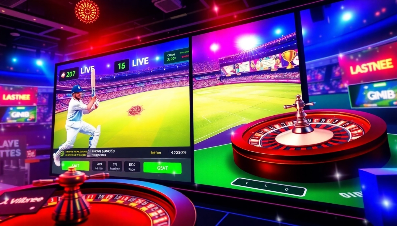 Sky Exchange online betting platform showcasing live casino games and sports betting action for players seeking real winnings.