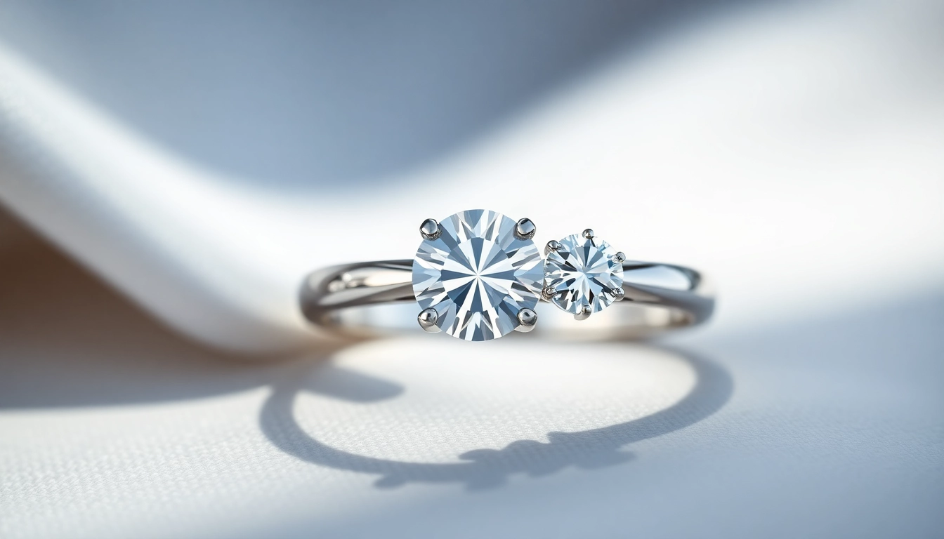 Modern engagement rings with sleek designs and sparkling diamonds highlighted in platinum for elegant proposals.