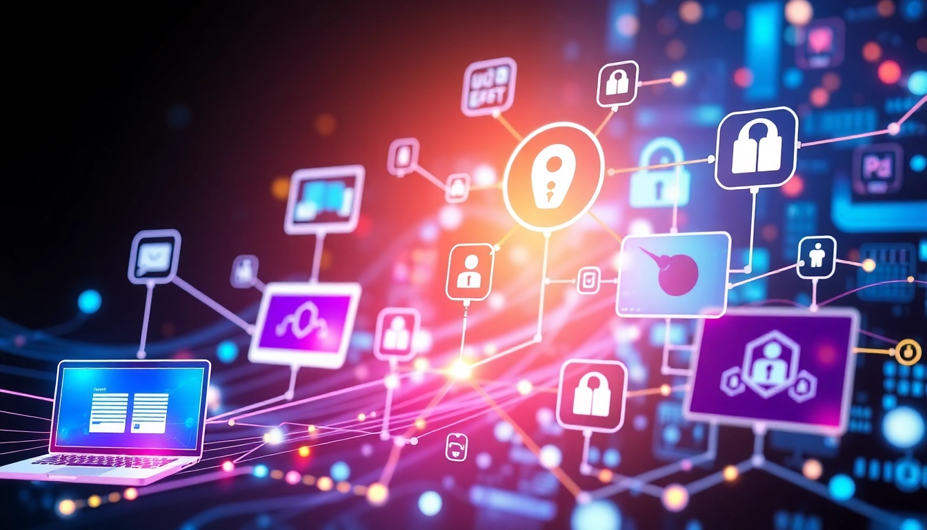 KJC’s digital ecosystem showcasing innovative platforms, secure infrastructure, and vibrant community engagement, emphasizing technology and trust.