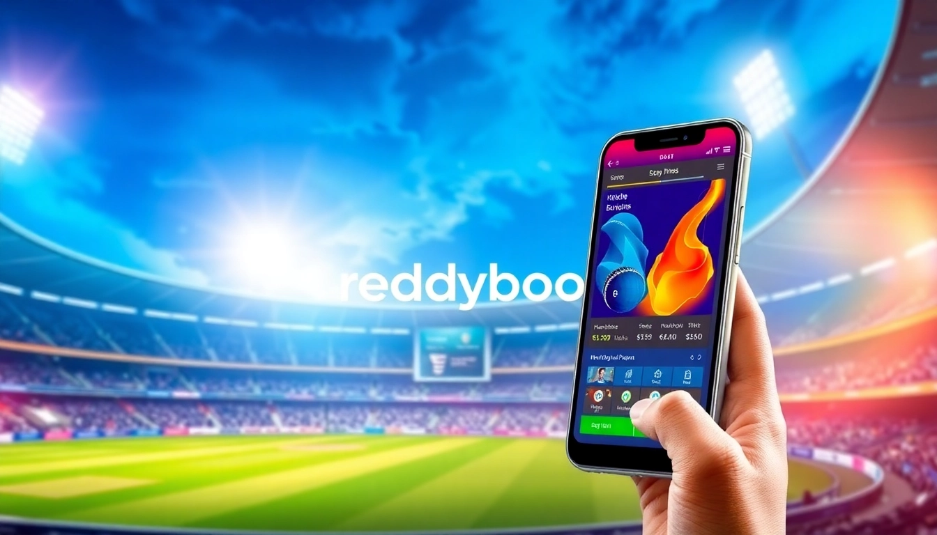 Reddybook promotes seamless live cricket betting with a user-friendly mobile app interface for quick access and secure transactions.