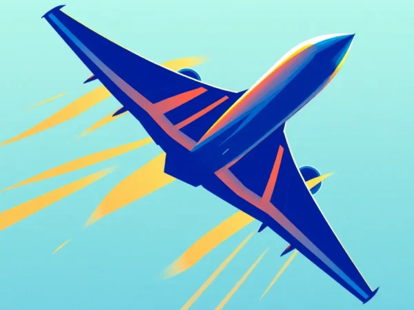Aviator game showcasing a pilot plane navigating through colorful obstacles with intense focus and a vibrant sky background, capturing excitement and strategic gameplay.
