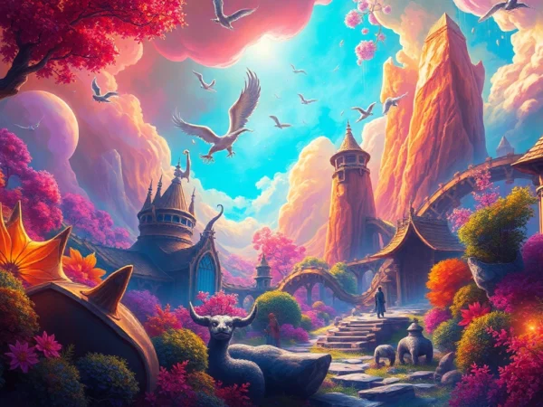Visually compelling AI image generator no restrictions creating a dynamic, detailed scene with vivid colors and realistic textures for unrestricted creativity.