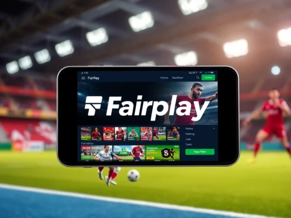 Fairplay online betting platform showcasing mobile app interface with sports and casino options for Indian users
