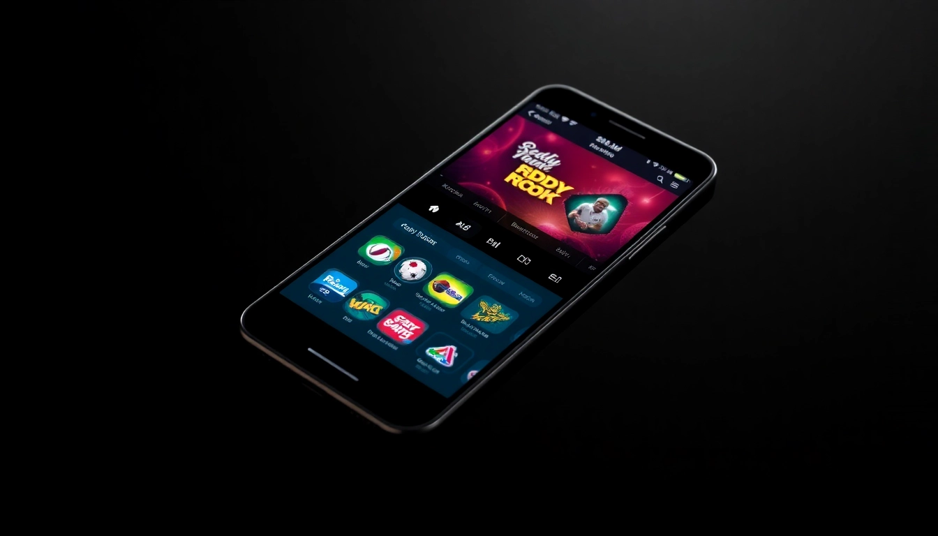 Reddy Book platform showing live sports betting options on a smartphone screen, highlighting user-friendly interface and diverse markets.