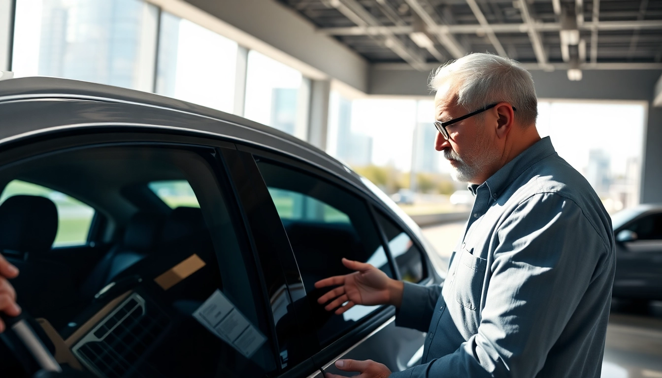 Reliable compro auto usate dealer inspecting a used car for quality and value assurance