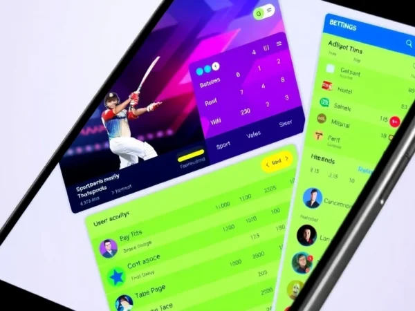 Cricbet99 platform featuring live cricket betting odds with vibrant interface for engaging users