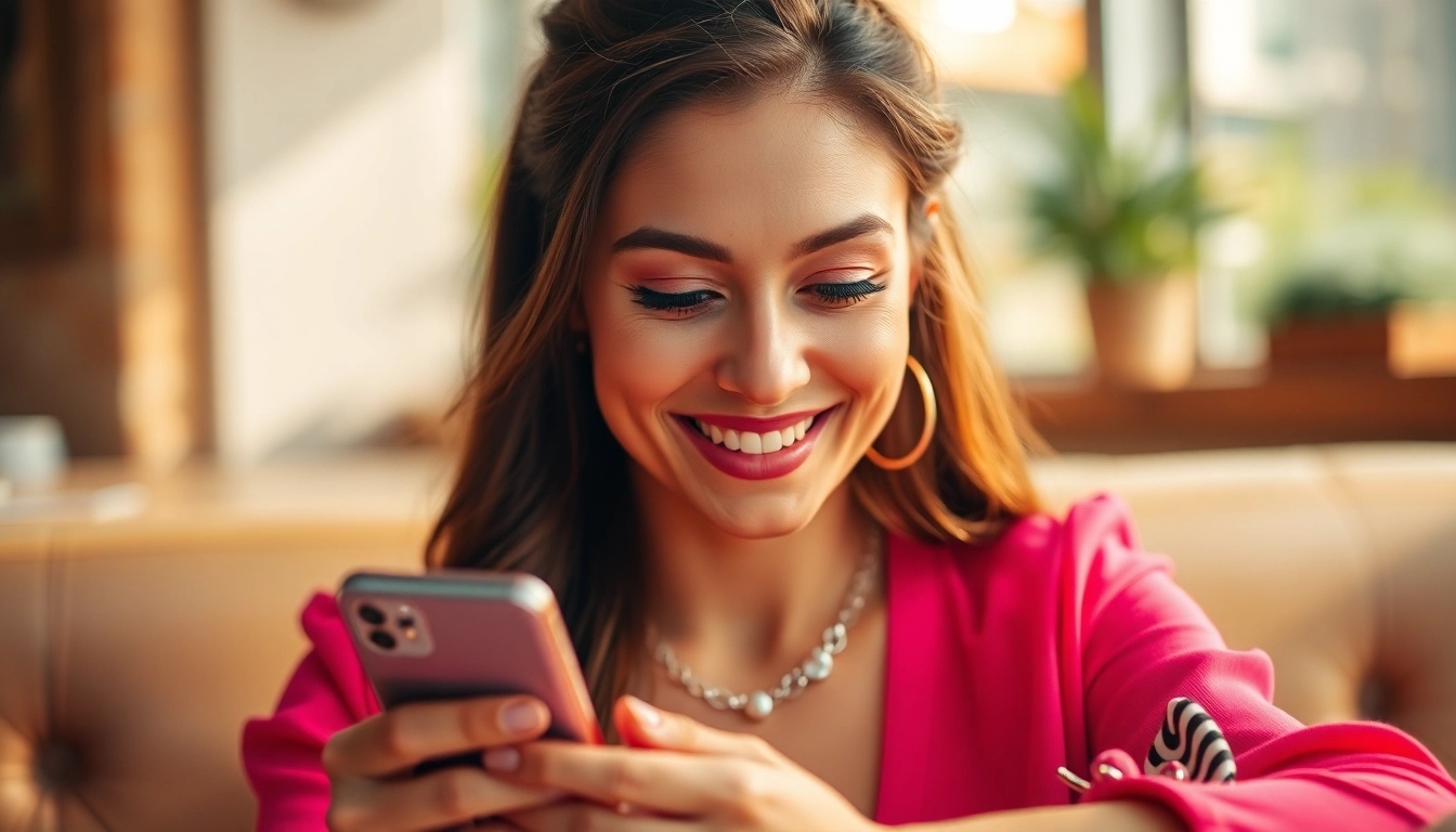 Young woman confidently discussing plans cul on her phone with playful expressions for plans