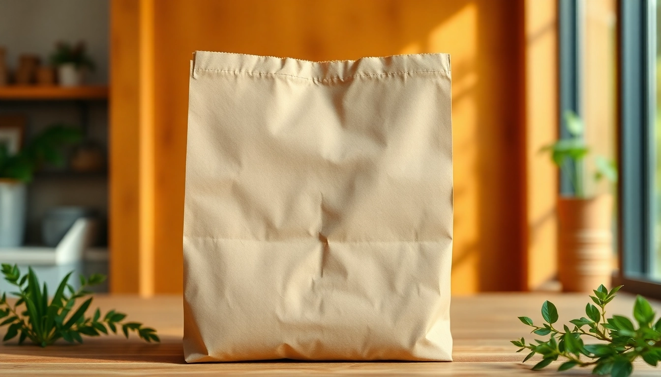 High-quality torba papierowa displayed with eco-design and natural materials, emphasizing