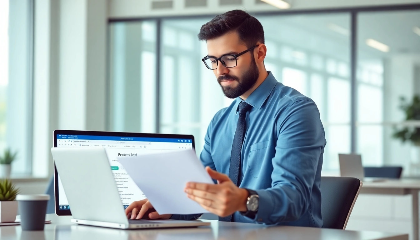 Sarkari Naukri View of a recruiter analyzing government job applications on digital screens for