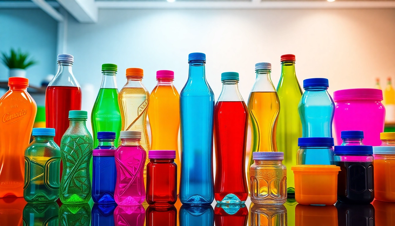 High-quality pet sisha bottles and plastic containers displayed for packaging and industry use,
