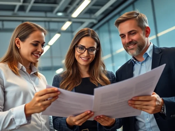 Canadian employee group benefits team analyzing tailored insurance plans for workplace health